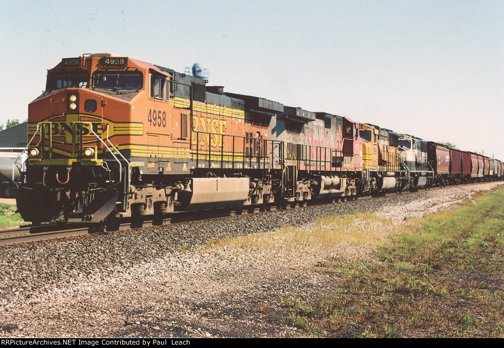 Grain train cruises west